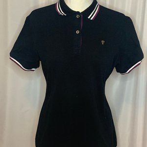 COLLEZIONE Unisex Size 6 Black Polo Shirt